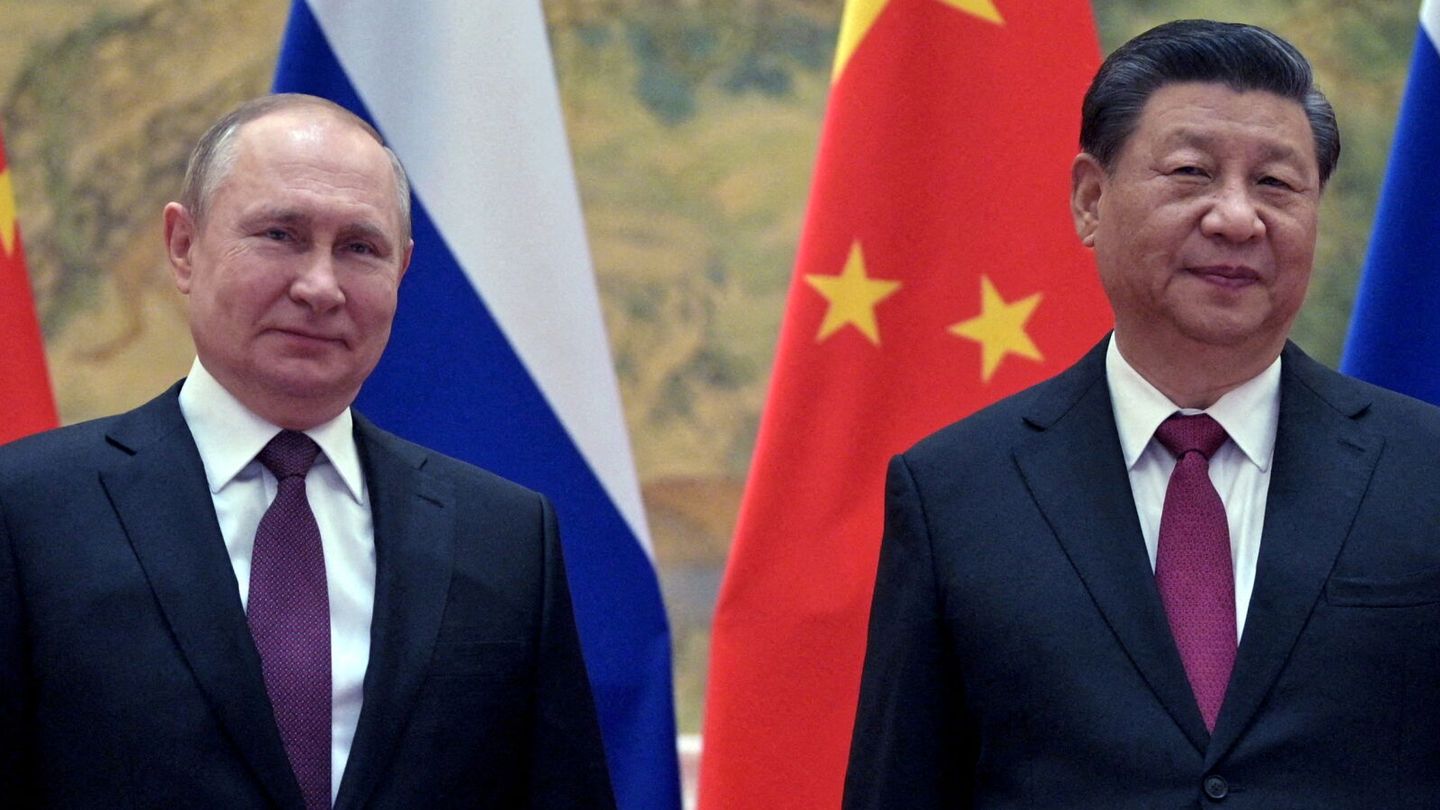 Reunión entre Putin y Xi Jinping, presidentes de Rusia y China. (Reuters)