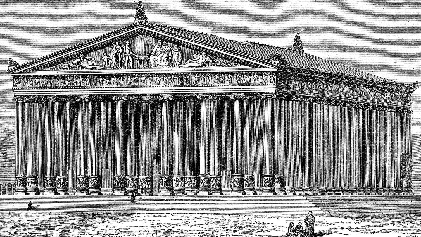 Ilustración del Templo de Artemisa