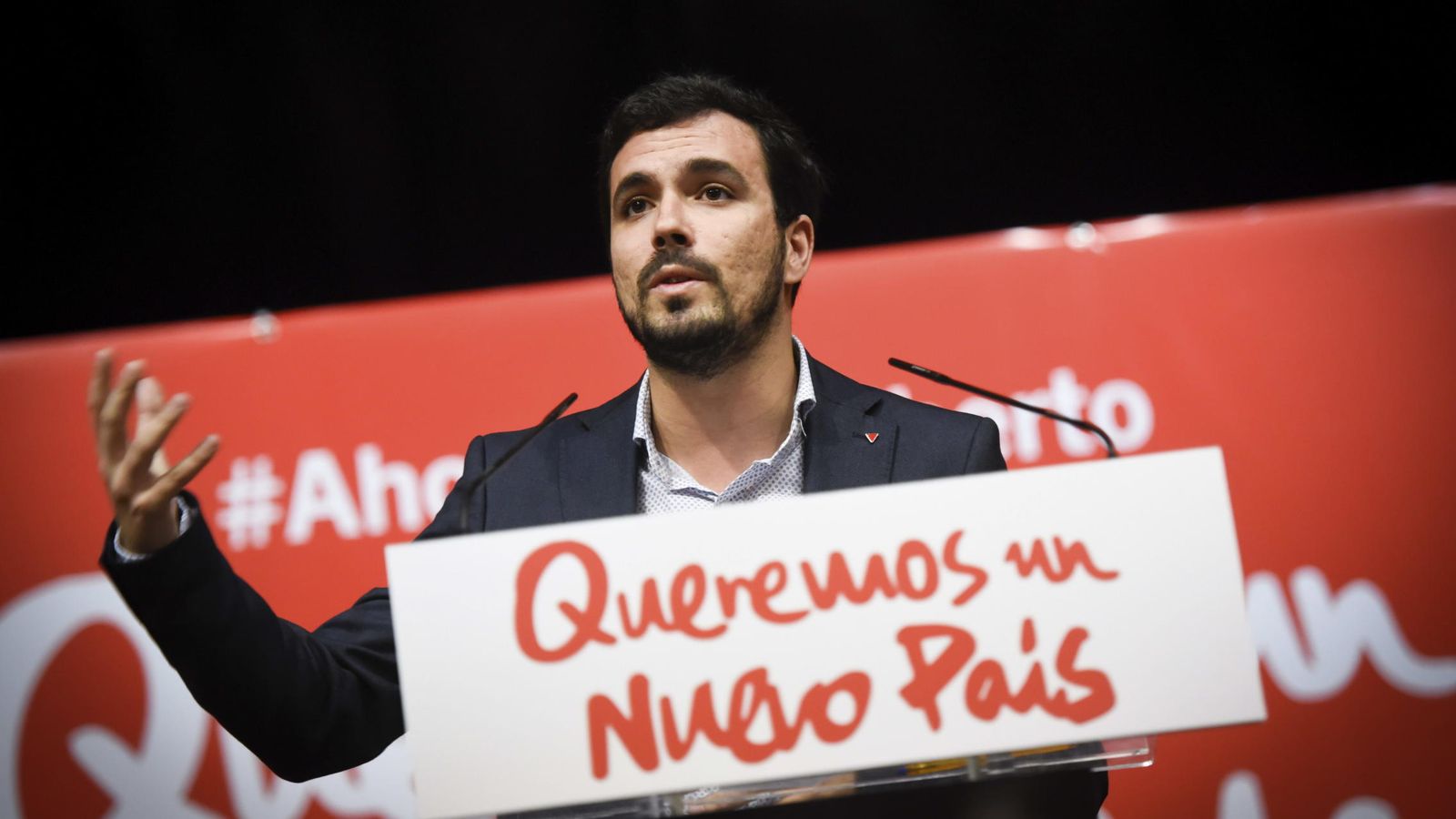 Foto: El candidato de IU a la Presidencia del Gobierno, Alberto Garzón. (EFE)