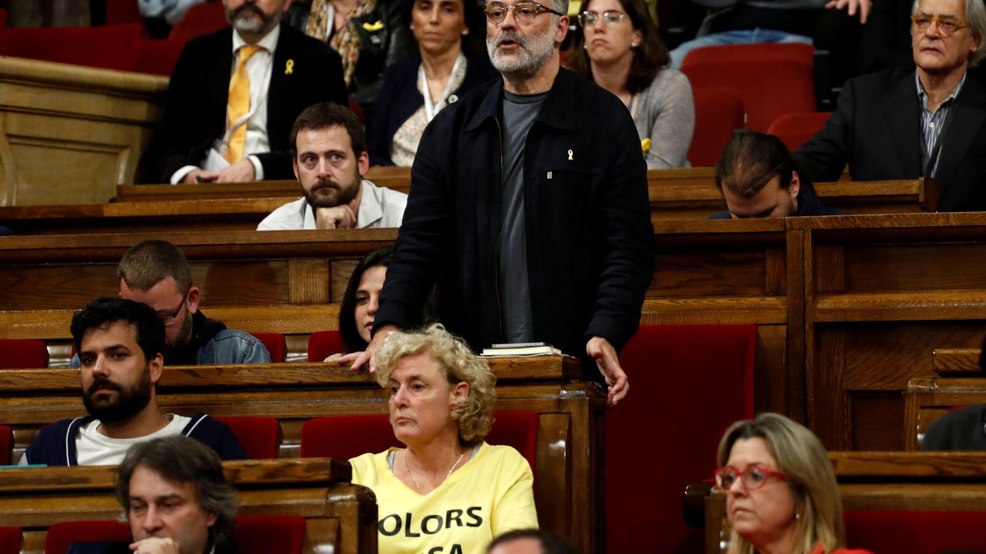 Carles Riera en el debate de investidura. (Reuters)