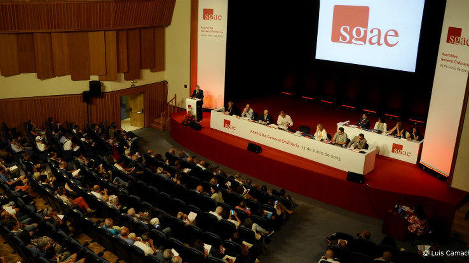 Foto: Imagen archivo de una asamblea de la SGAE (Luis Camacho)