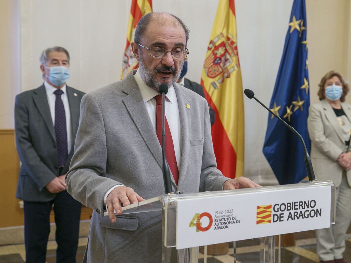 Foto: El presidente del Gobierno aragonés, Javier Lambán. (EFE/Javier Cebollada)