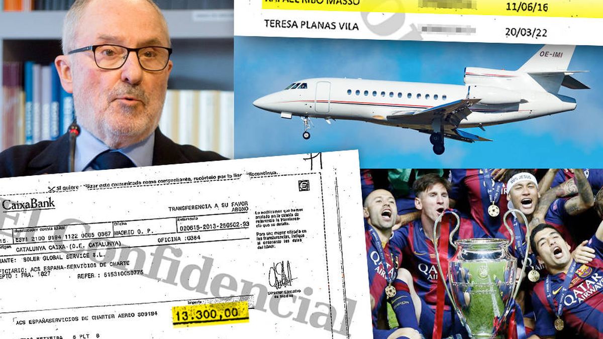 El avión y las facturas del vuelo vip de Ribó a Berlín para ver al Barça, pagados por el 3% 