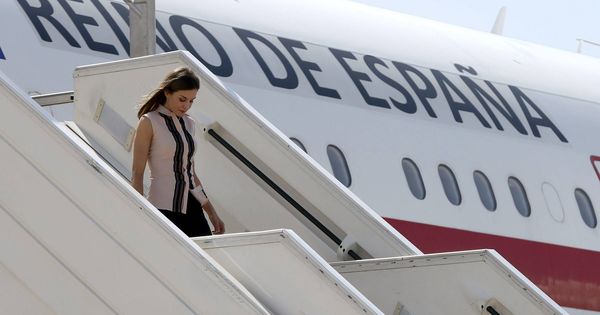 Foto: Letizia llega a Puerto Príncipe. 