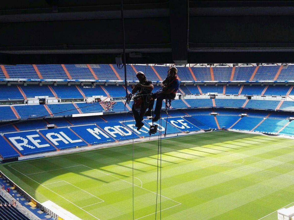 Foto: El Bernabéu, durante unas obras de remodelación en 2017 (Reuters)