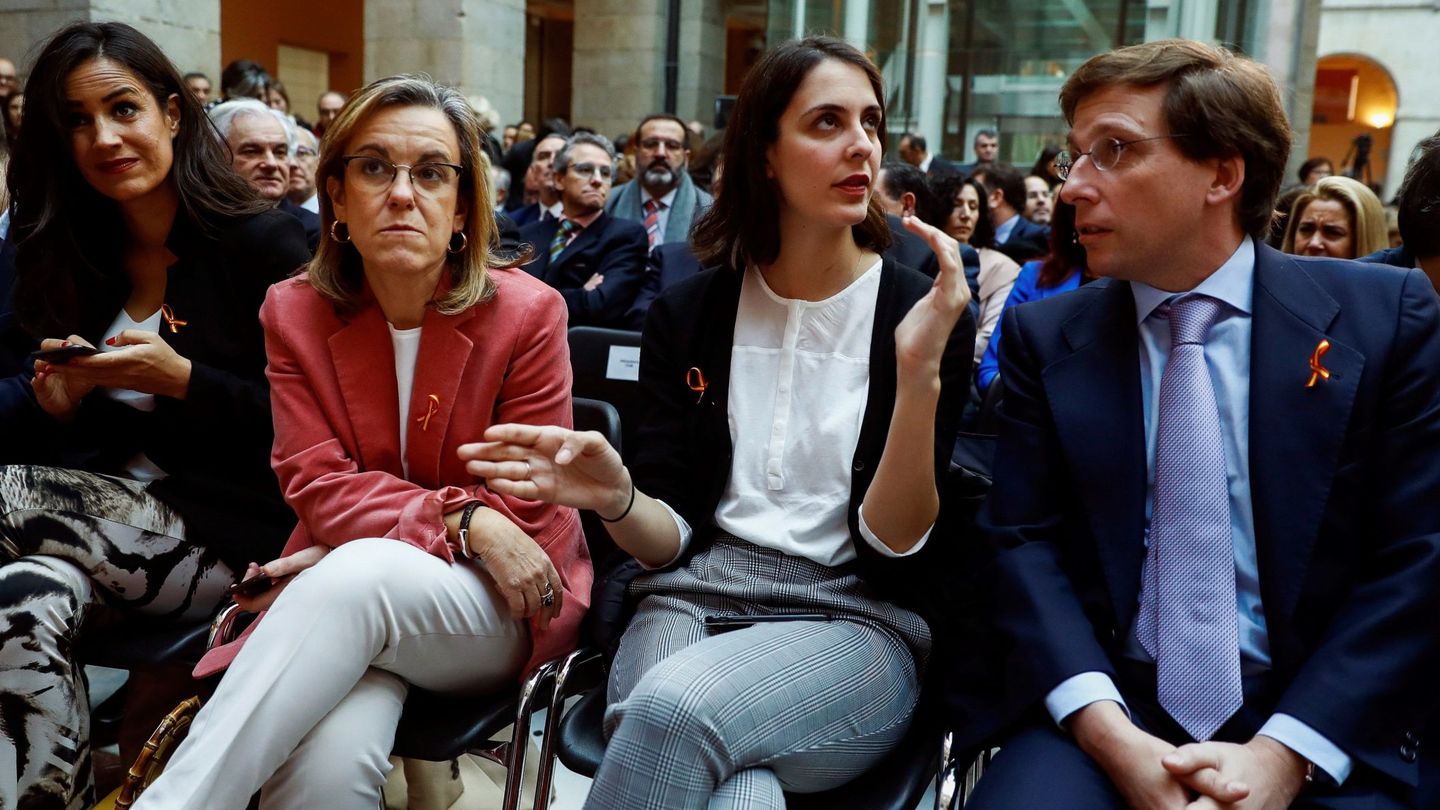 Los cuatro portavoces municipales del Ayuntamiento de Madrid. (EFE)