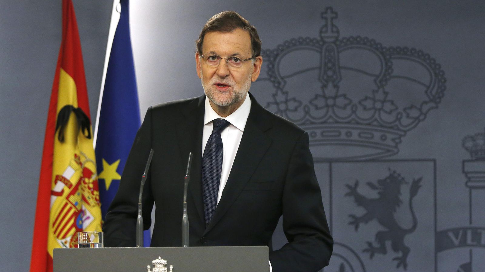 Foto: Rajoy dice que los atentados son una lucha entre civilización y barbarie. (EFE)