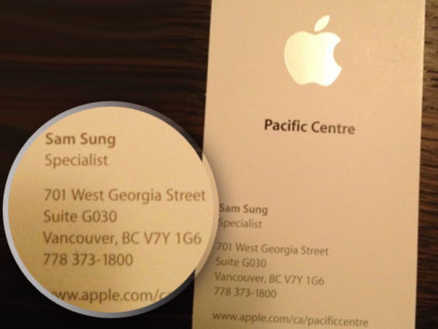 La acreditación de Sam Sung como especialista de Apple