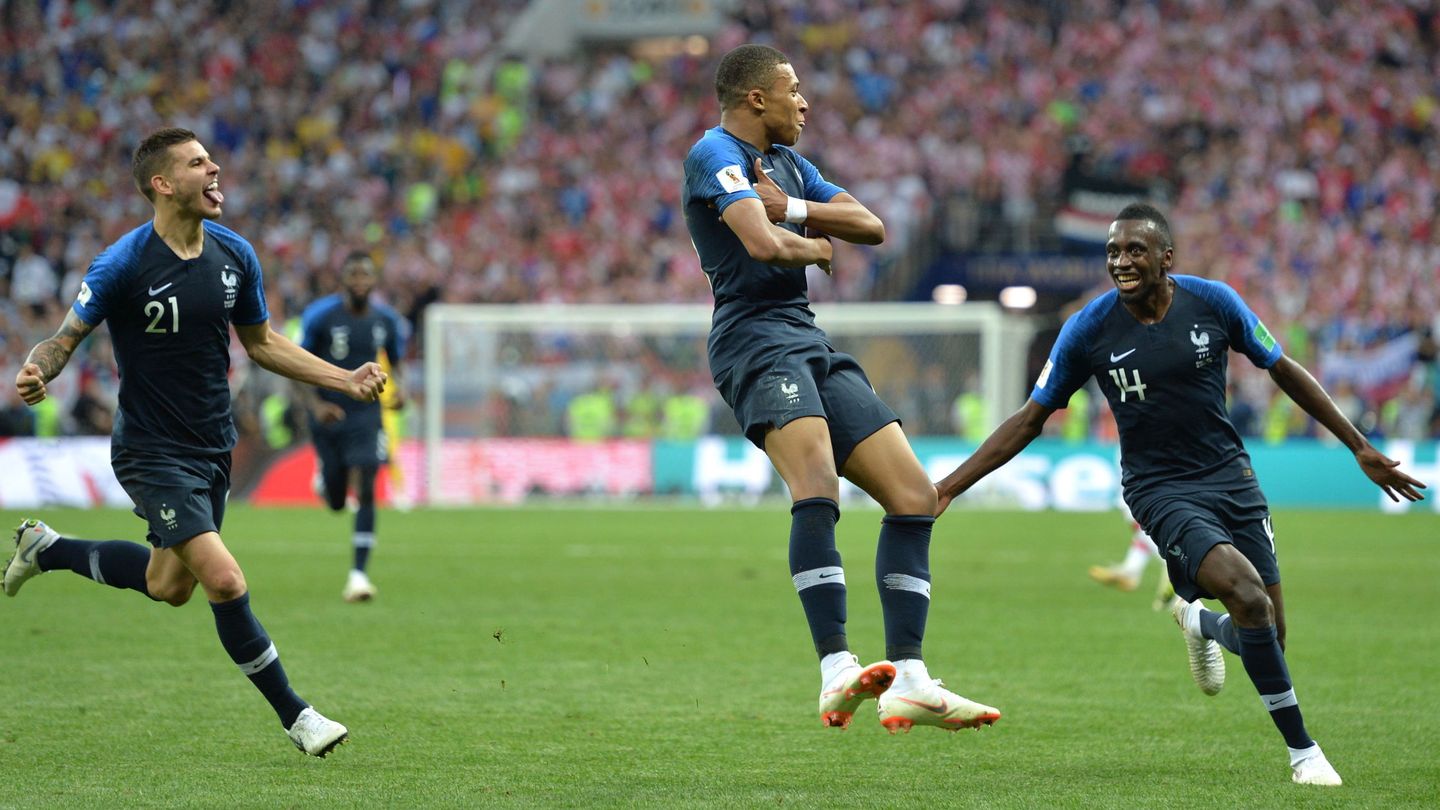 Mbappé dejó su huella en la final del Mundial ante Croacia con una diana. (Reuters)