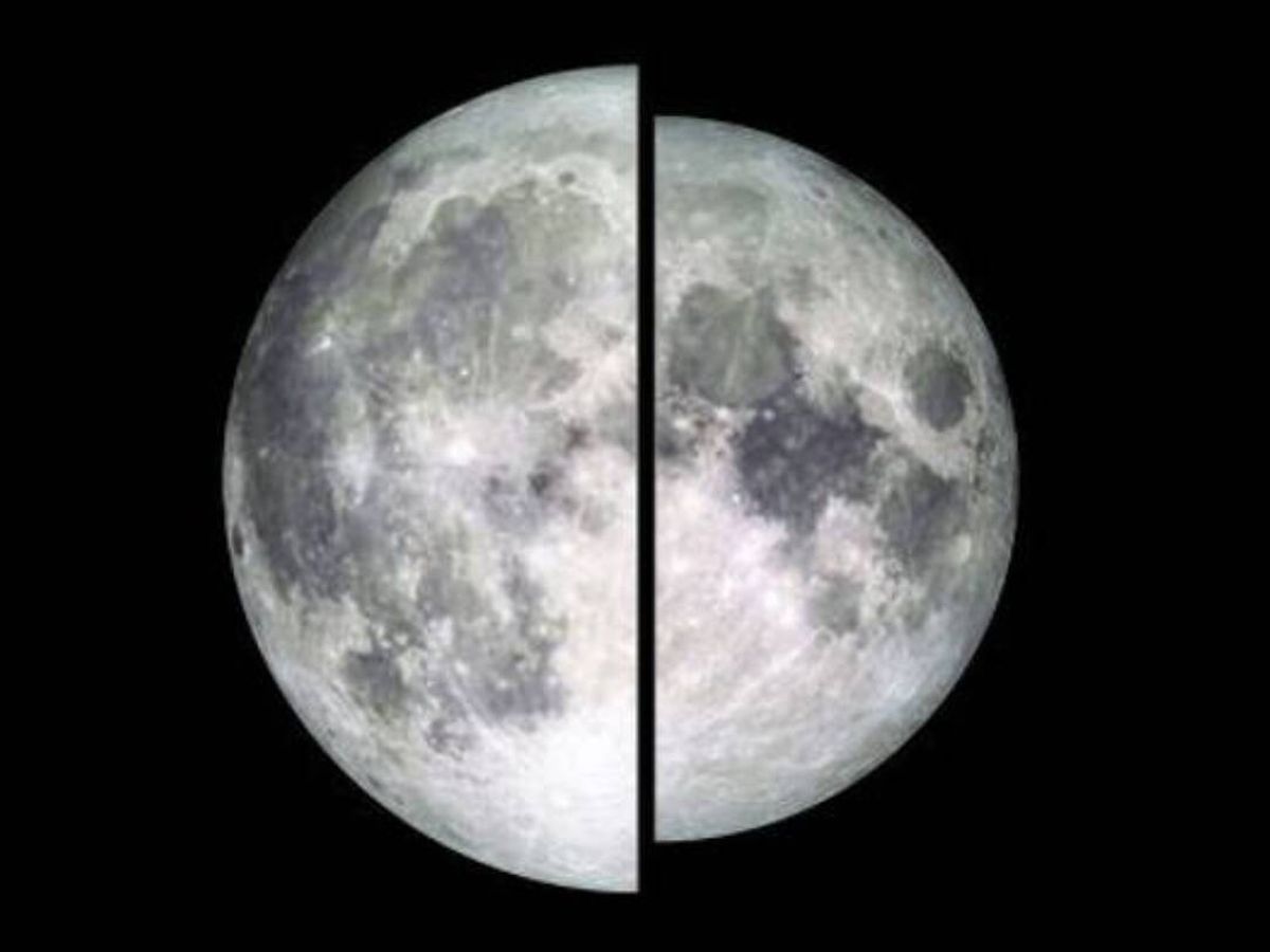 Foto: Diferencia de tamaño entre una "superluna" y una luna llena normal (NASA/JPL)