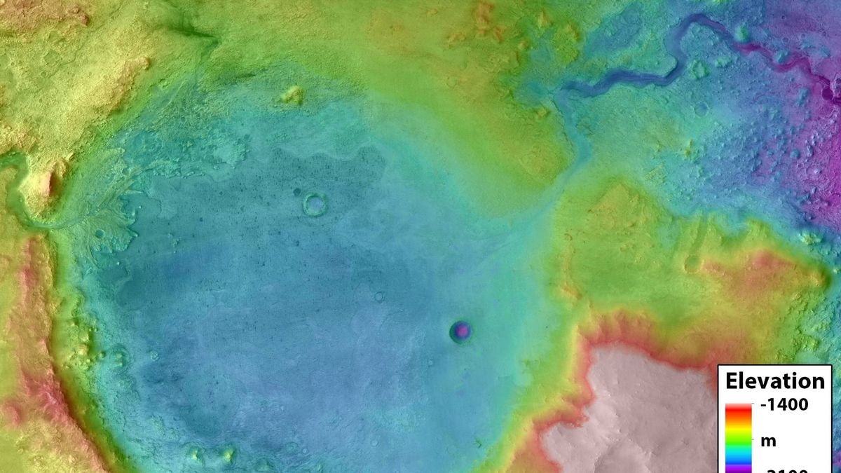 El solitario cráter de Marte en el que la NASA cree que puede encontrar vida