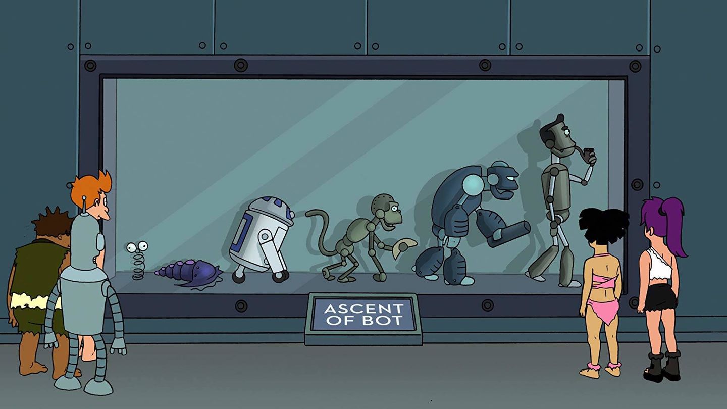 La evolución de los robots según Futurama