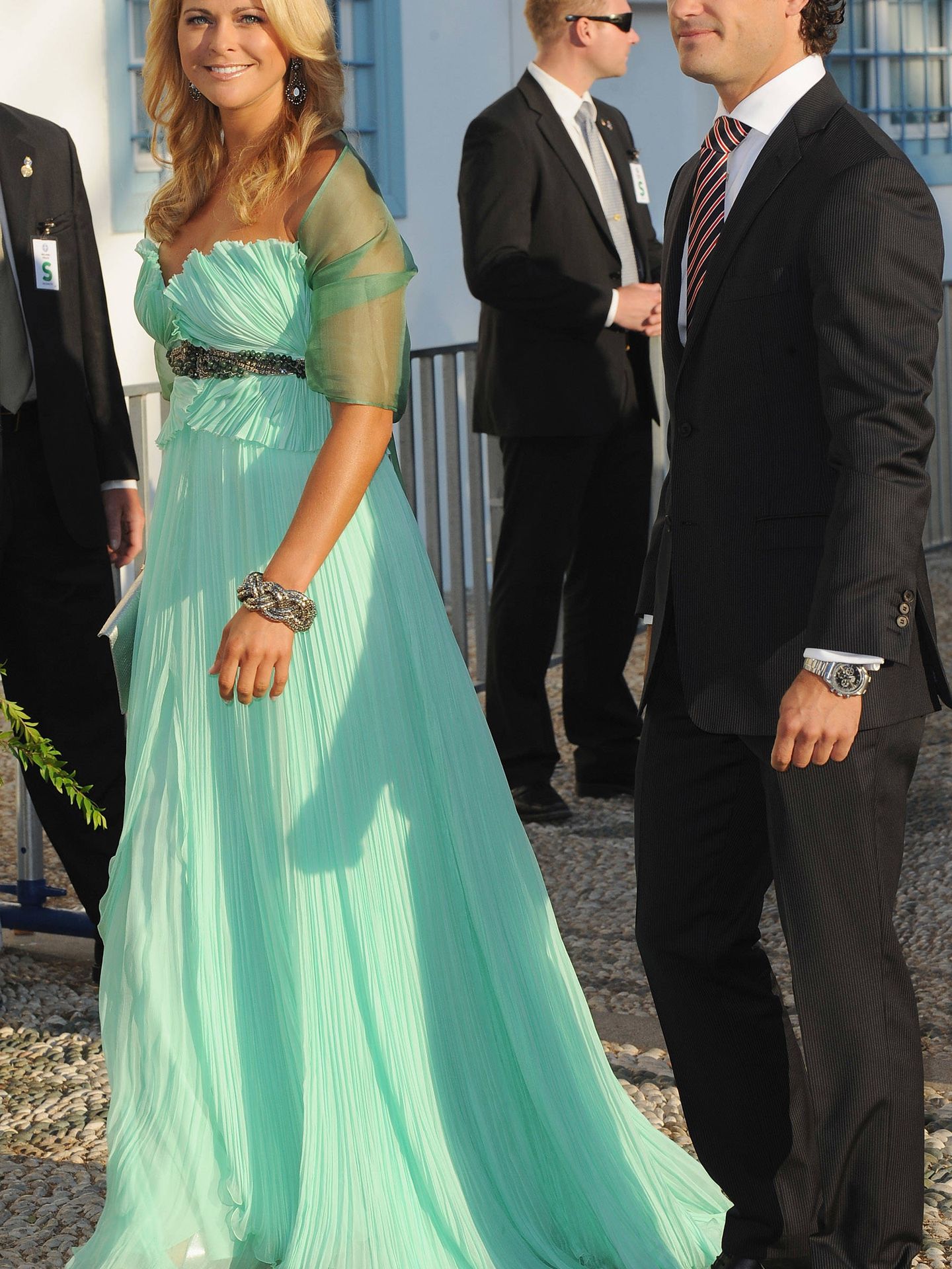 Magdalena y Carlos Felipe, en la boda de Nicolás y Tatiana. (Getty)