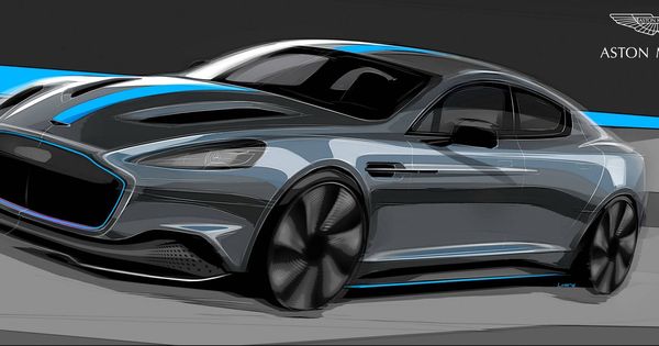 Foto: Boceto del nuevo Aston Martin RapidE de 2019