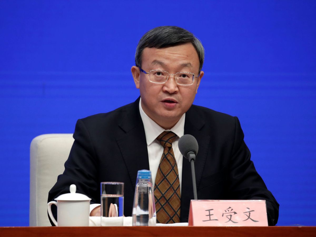 Foto: El vice presidente de Comercio, Wang Shouwen, en la rueda de prensa de este viernes. (Reuters)
