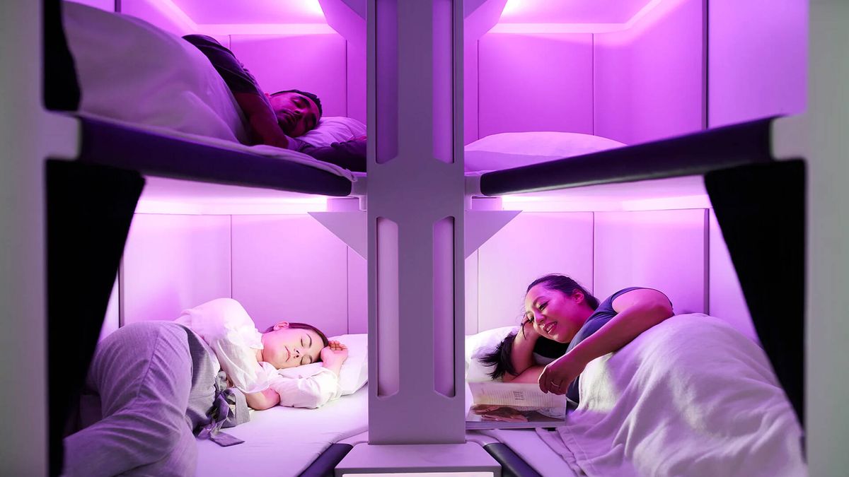 El nuevo sistema para dormir cómodamente en vuelos de larga duración