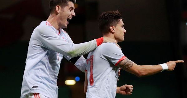 Foto: Morata y Bartra celebran un gol. (Reuters) 