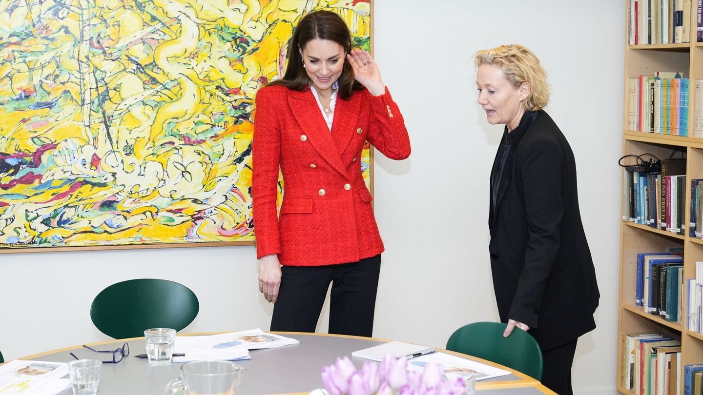 La duquesa, antes de la reunión. (Reuters/John Sibley)