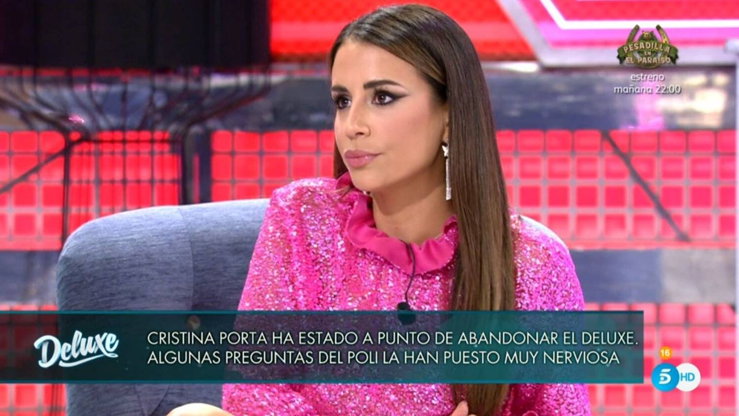 Cristina Porta en 'Sábado Deluxe'. (Mediaset España)