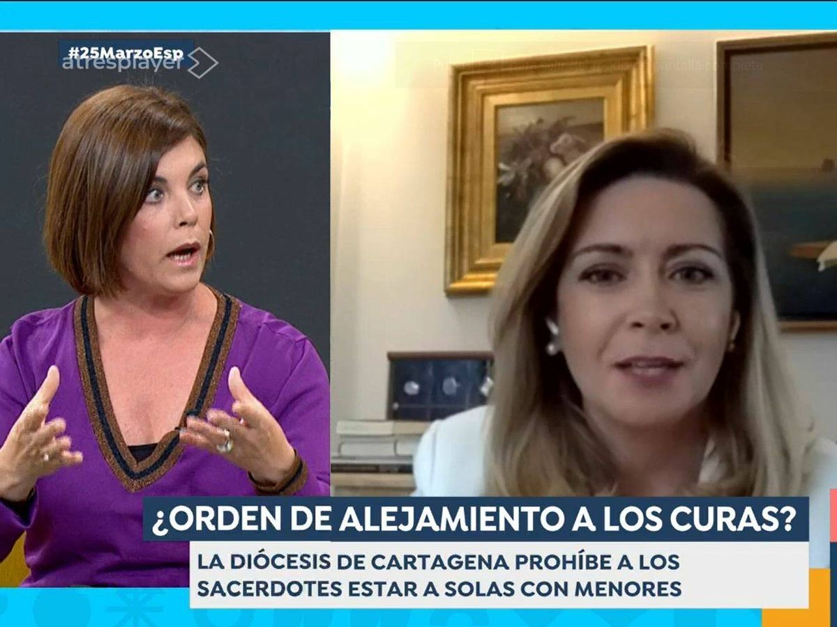 Foto: Samanta Villar y Paloma Zorrilla, en 'Espejo público'. (Antena 3)
