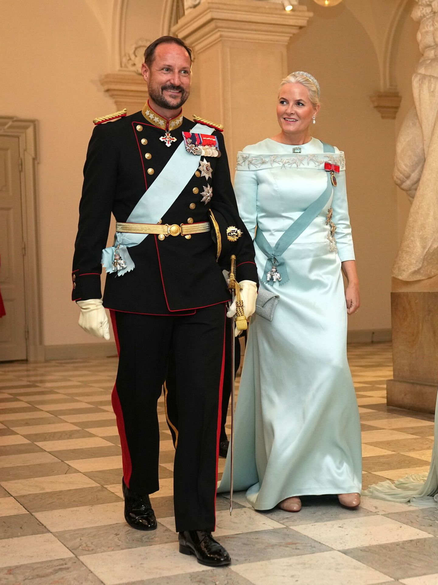 Mette-Marit, junto al príncipe Haakon. (Reuters)