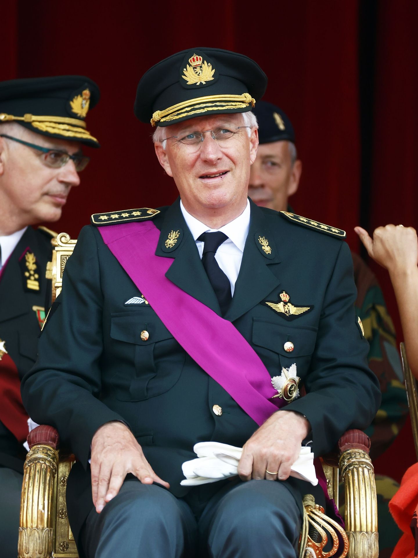 El rey Felipe de Bélgica, en el desfile del Día Nacional. (EFE/Lecocq)