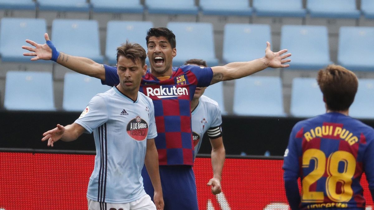 Al Barcelona se le escapa media Liga en Vigo y Luis Suárez señala a Quique Setién
