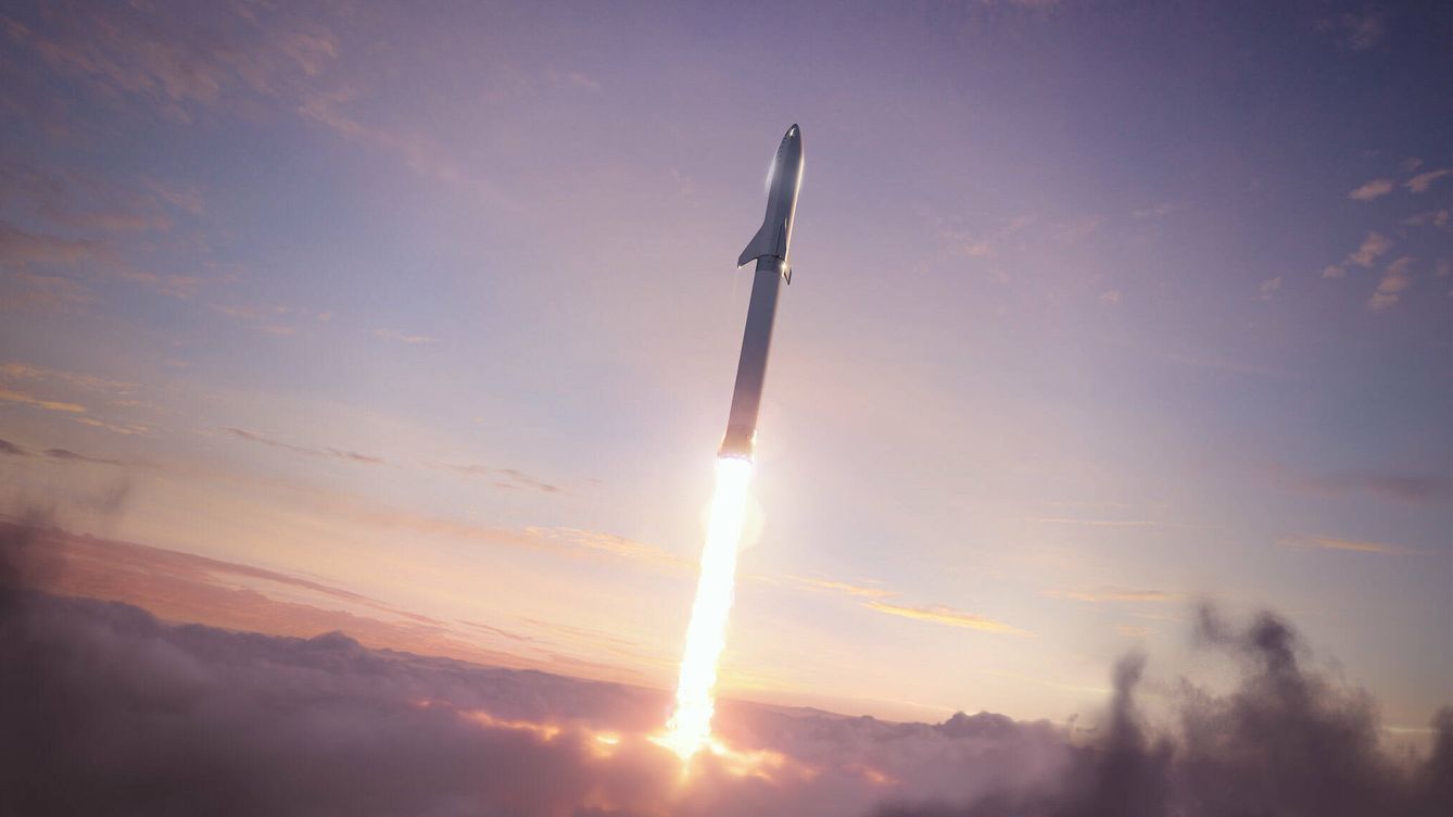 Foto: Una modificación de la ley de Newton permitiría a las naves espaciales ir a 300 km/s. (SpaceX)