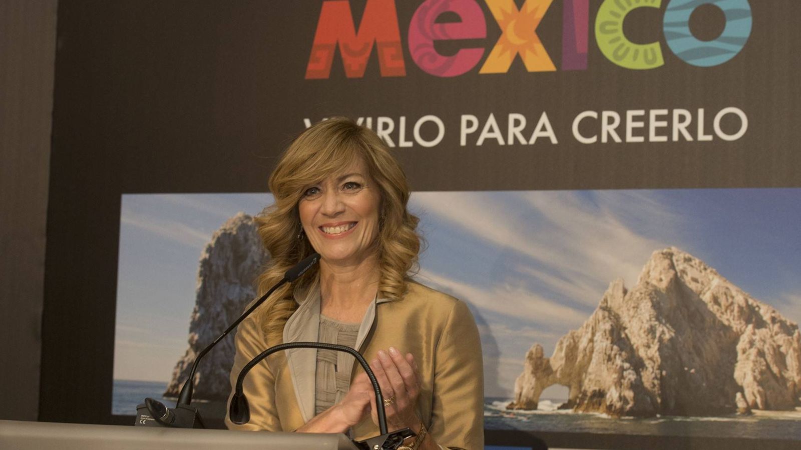 Foto: La directora del Consejo de Promoción Turística de México, Lourdes Berho. (Foto: David Mudarra)