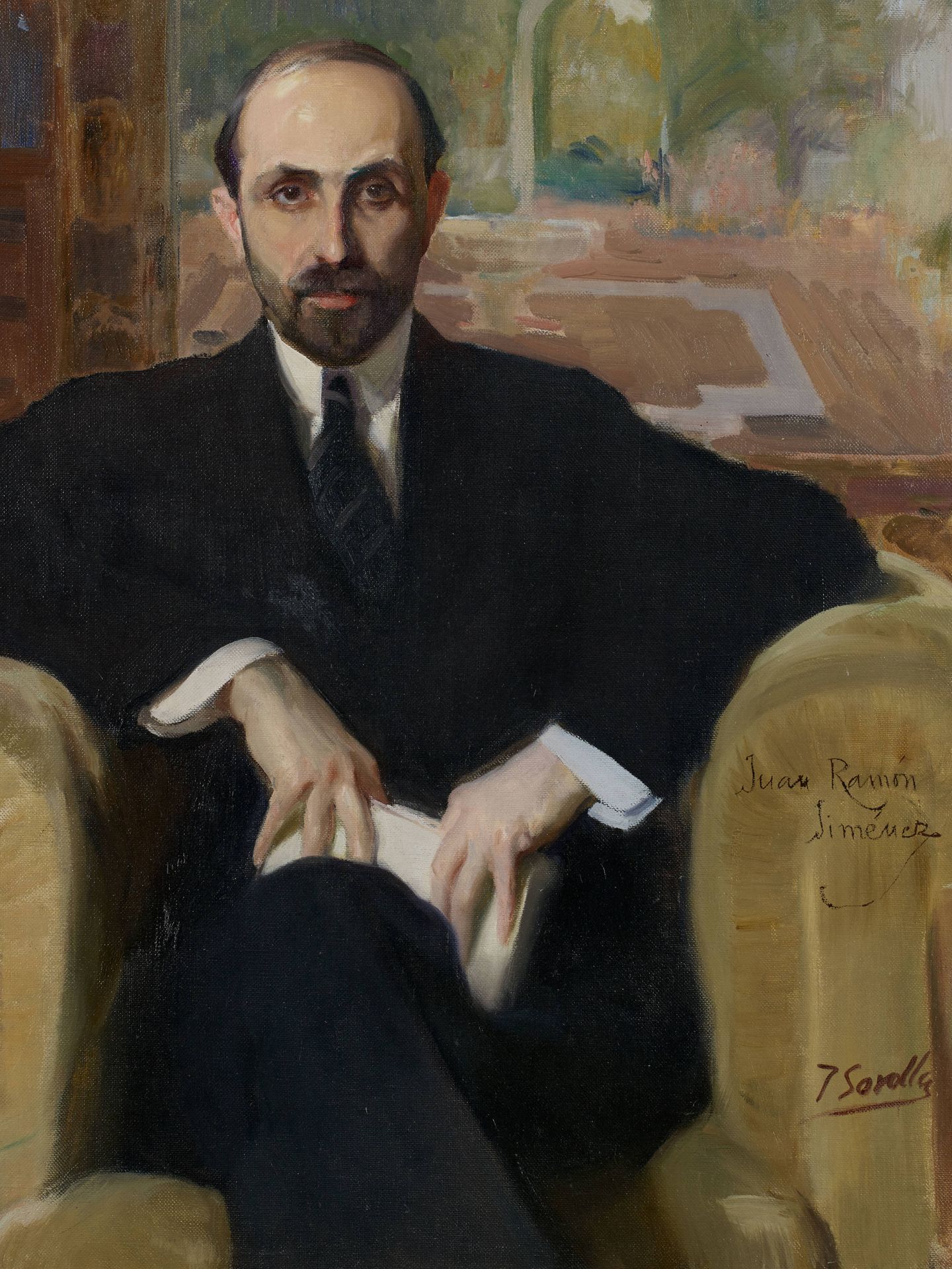 Juan Ramón Jiménez pintado por Sorolla (1916) (The Hispanic Society of America)