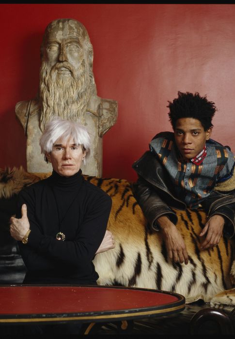 Foto: Andy Warhol y Jean-Michel Basquiat, retratados en 1985.