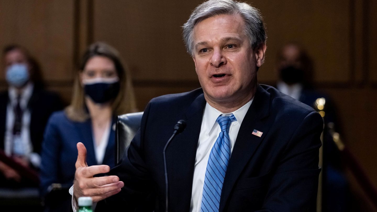 El director del FBI, Christopher Wray. (Reuters)