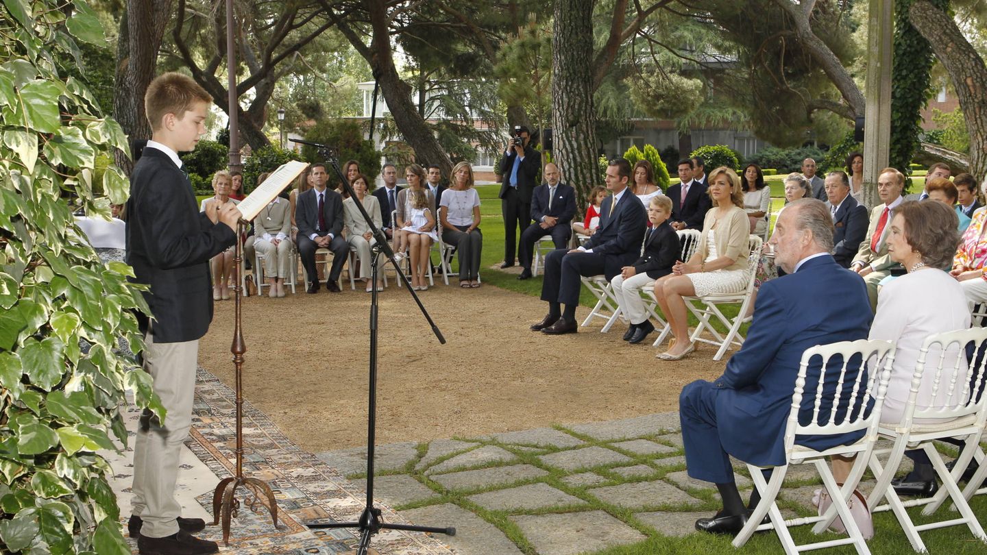 Un momento de la ceremonia, que tuvo lugar en la Zarzuela. (Getty)