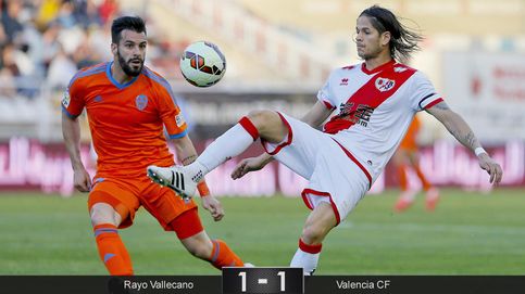 El Valencia cae en la farragosa trampa del Rayo y deja escapar al Atlético