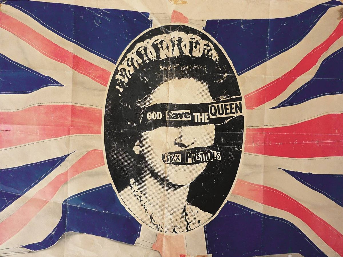 Foto: Póster de 'God Save the Queen', de los Sex Pistols (1977). (The Mott Collection / Sex Pistols Residuals)