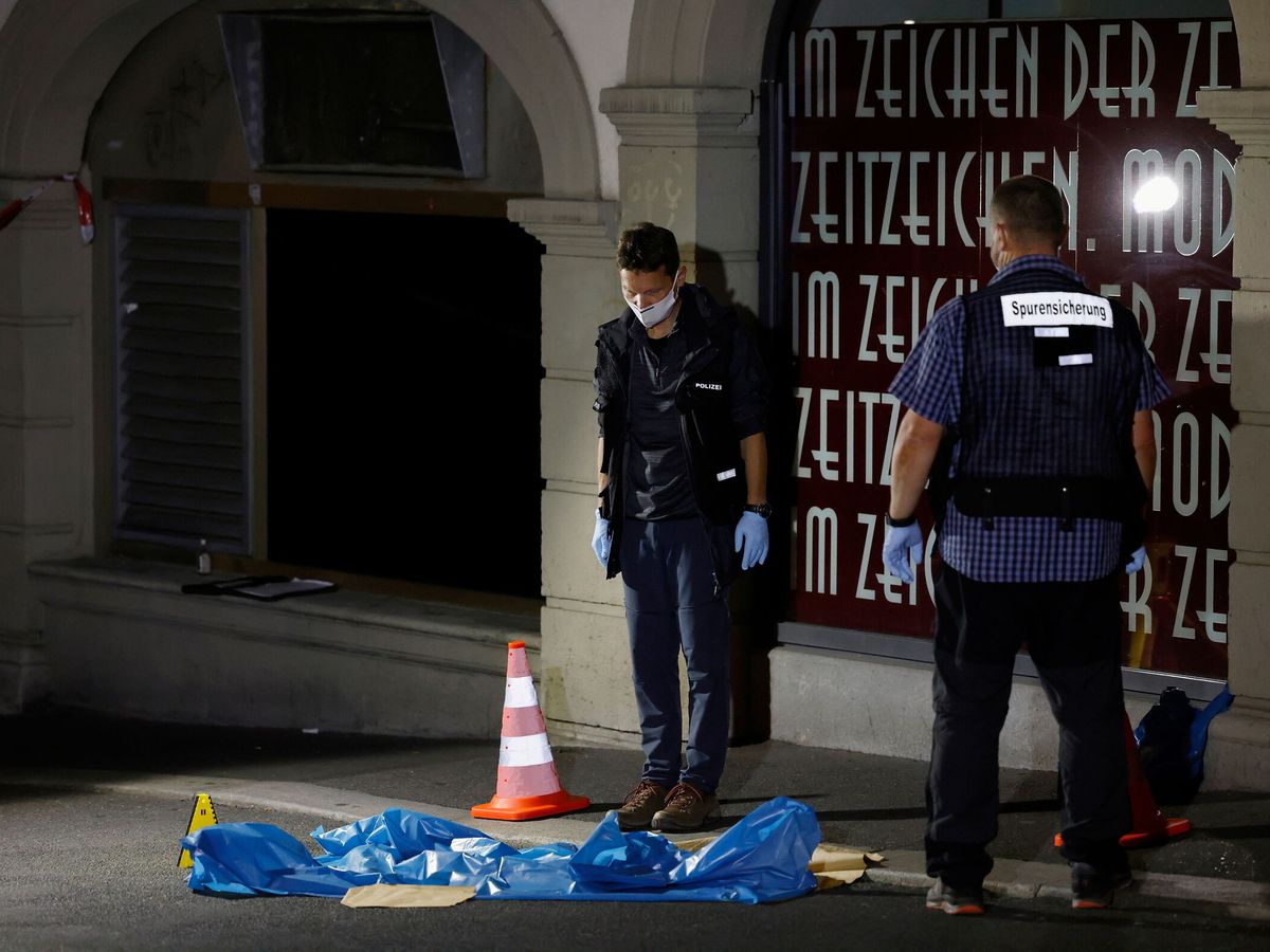 Foto: Escenario del posible atentado terrorista en Wurzburgo (Reuters)