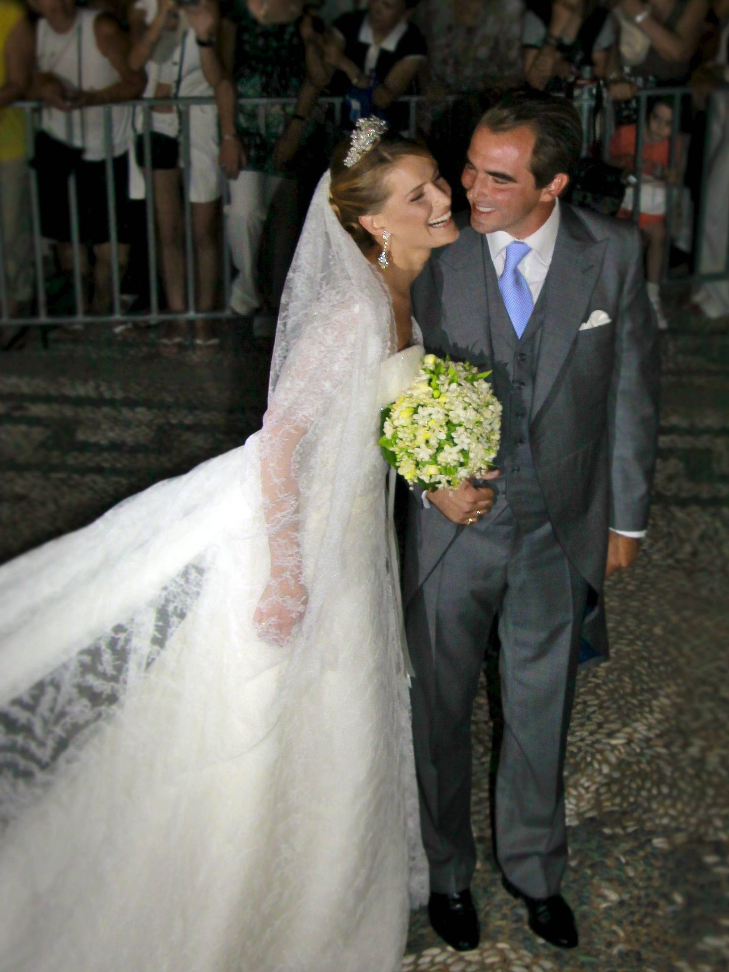 El príncipe Nicolás de Grecia y Tatiana Blatnik. (EFE)