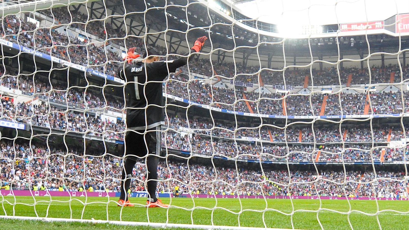 Foto: Keylor Navas, en el partido contra el Levante en el Bernabéu