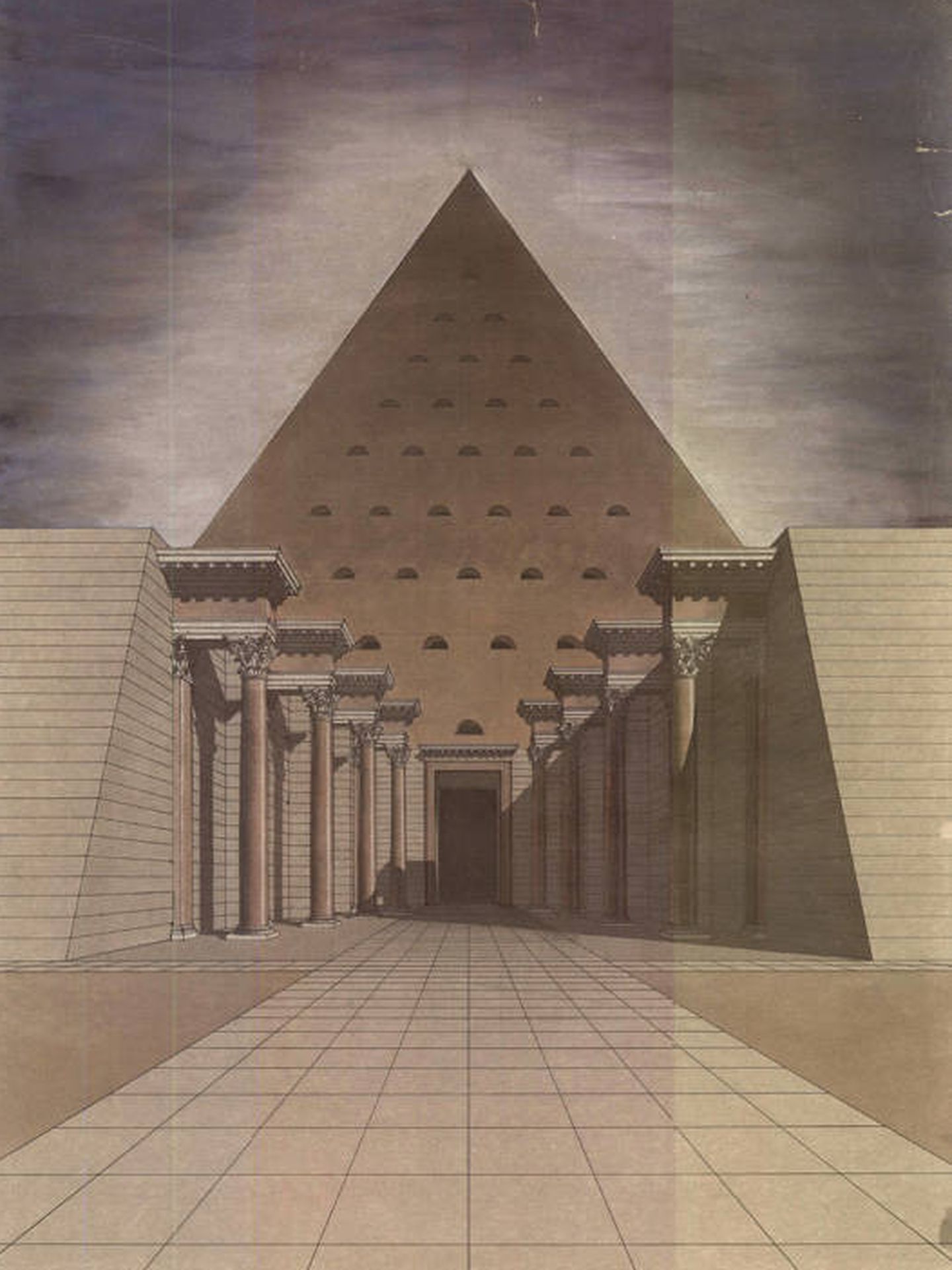 Detalle de la pirámide de Moya.