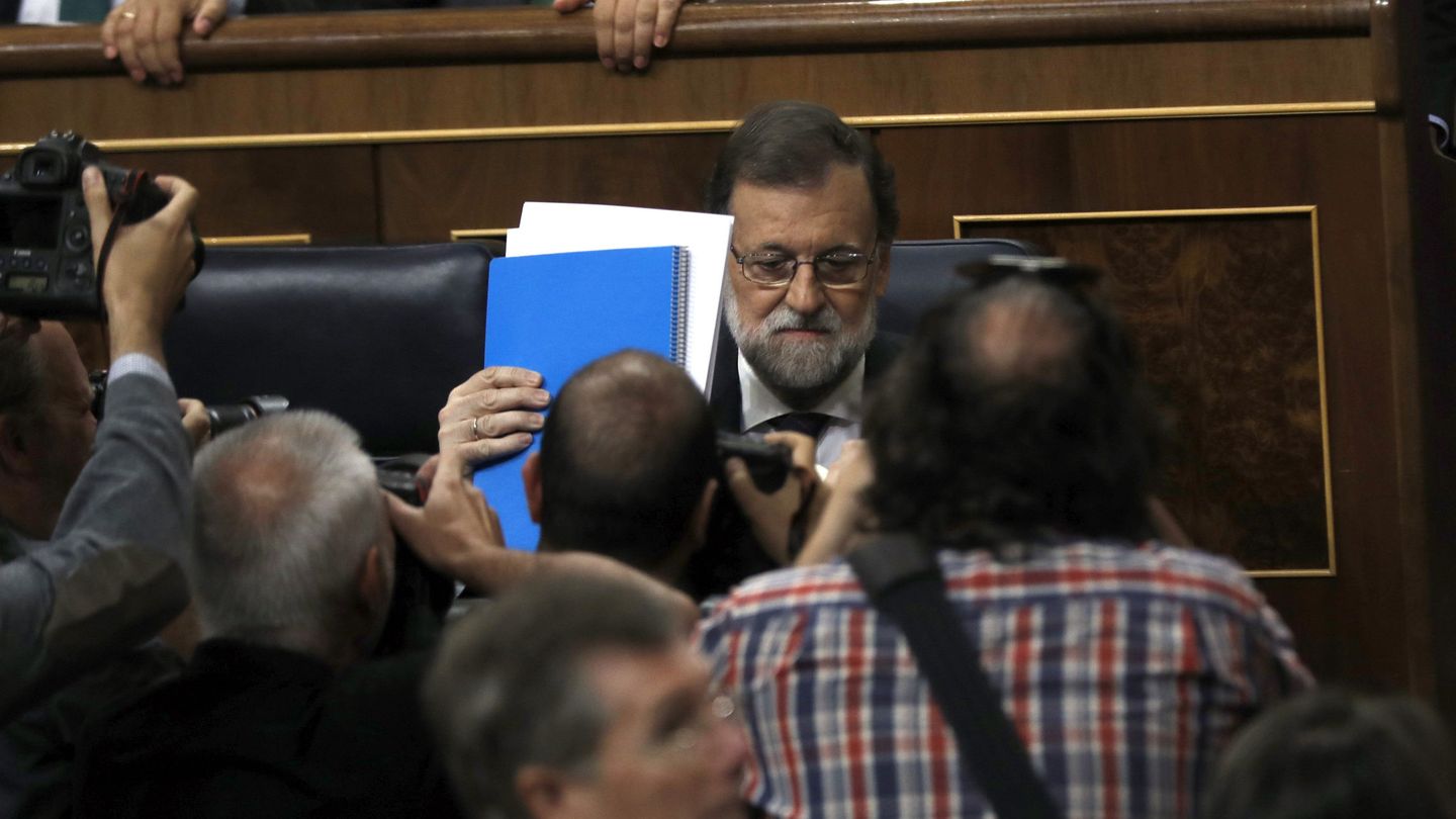 Rajoy en el Congreso. (EFE)