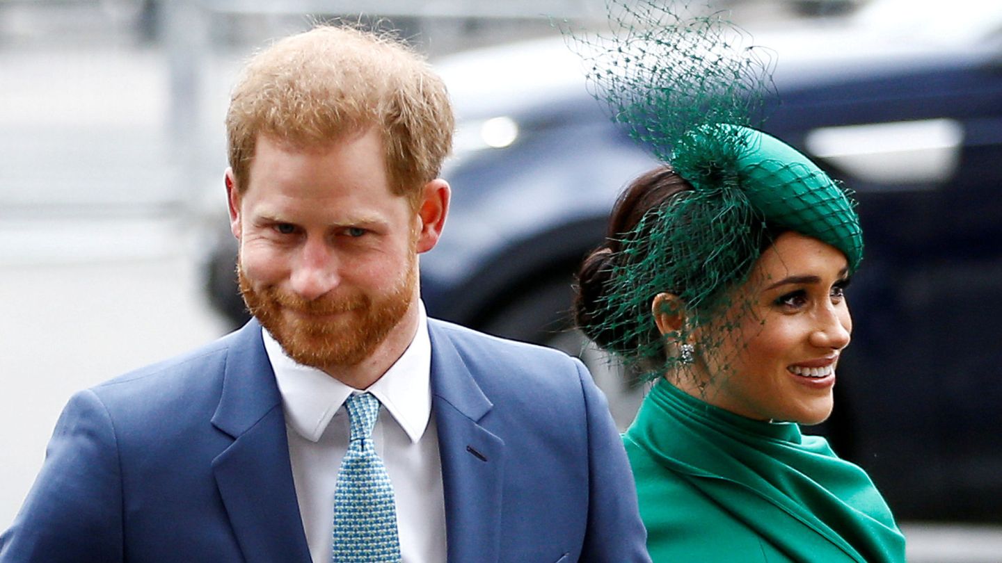 El príncipe Harry y Meghan Markle, en marzo de 2020. (Reuters)