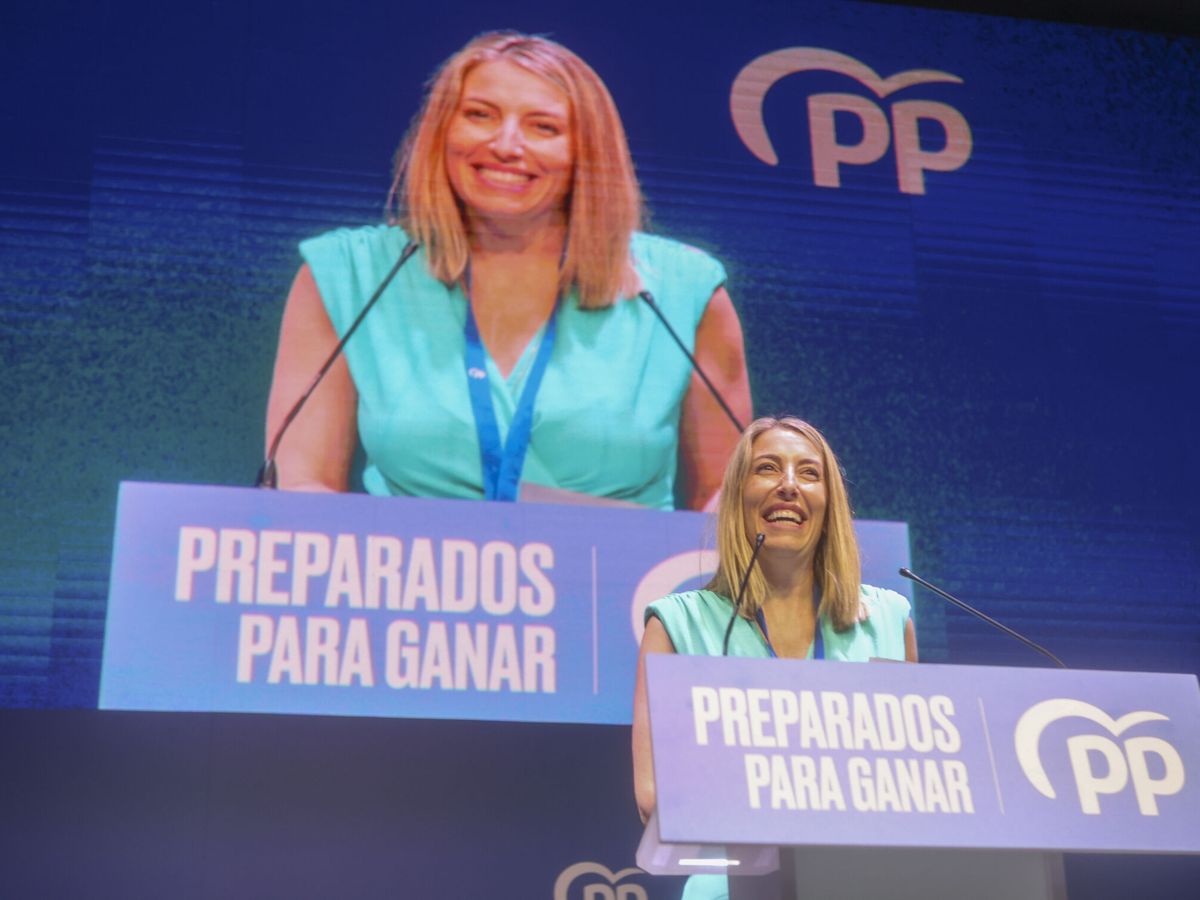 Foto: La presidenta del PP de Extremadura, María Guardiola. (EFE/Jero Morales)