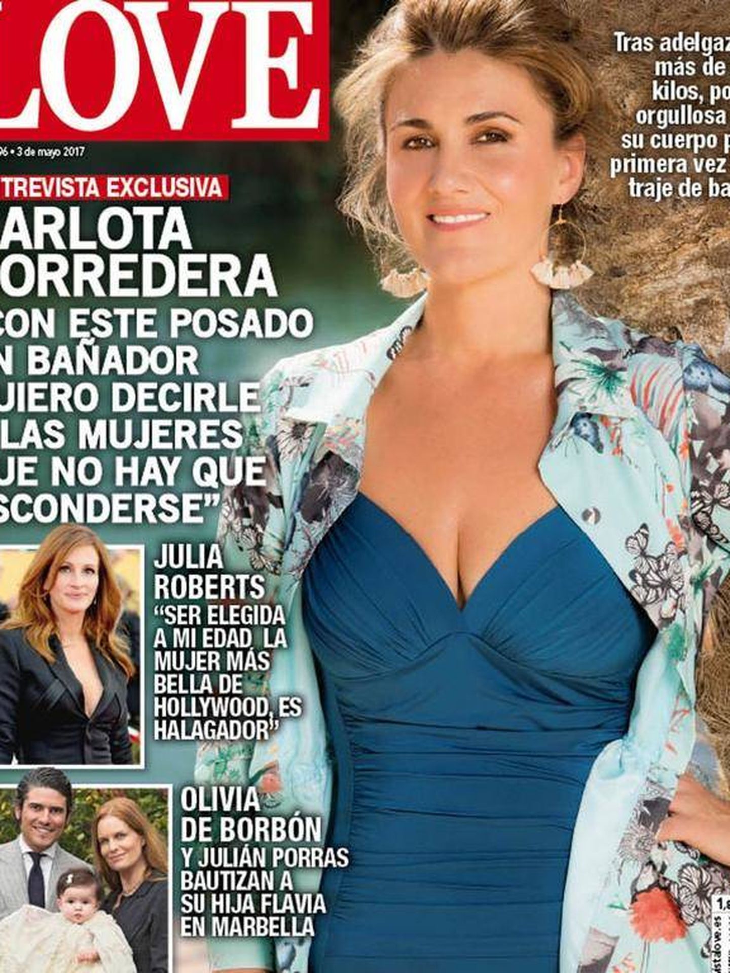 Carlota Corrdera, portada de la revista 'Love'.