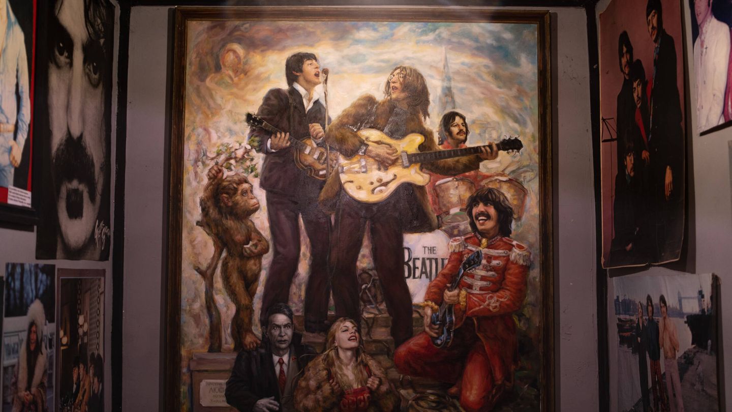 La sala Beatles del museo de Vitalyi Tribushnyi. (Fermín Torrano)