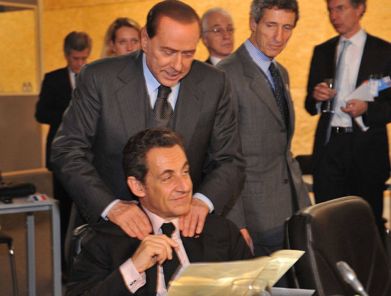 Berlusconi y Sarkozy en una imagen de archivo 