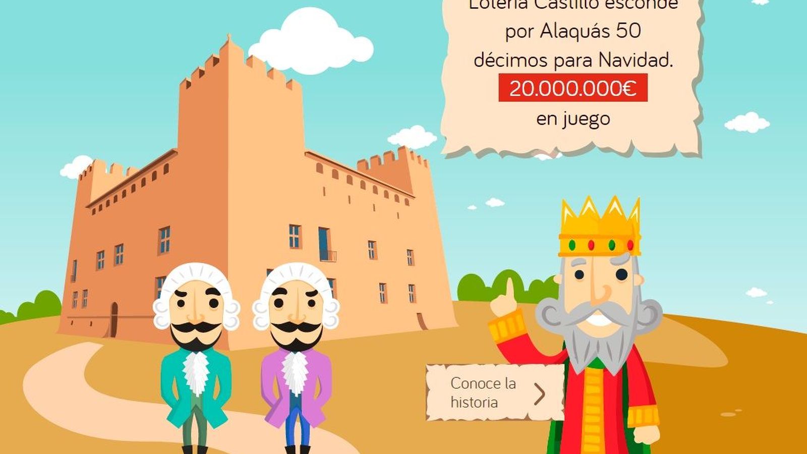 Foto: Así publicita la administración Castillo de Alaquàs su concurso (buscatusuerte.es)