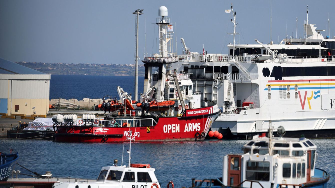 Foto: El barco español Open Arms sale de Larnaca (Chipre) rumbo a Gaza. (Reuters/Yiannis Kourtoglou)