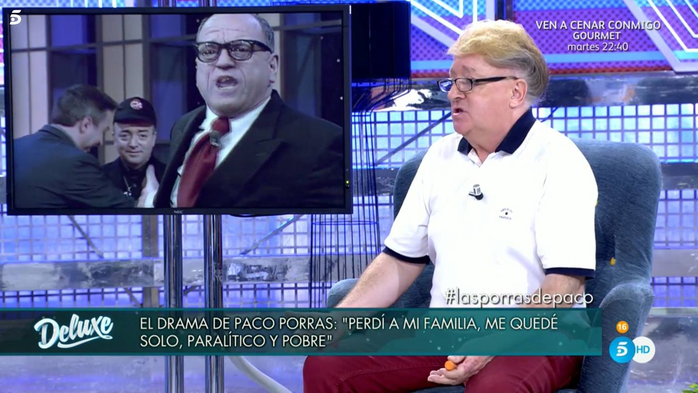 Paco Porras, en 'Sábado Deluxe'. (Telecinco)