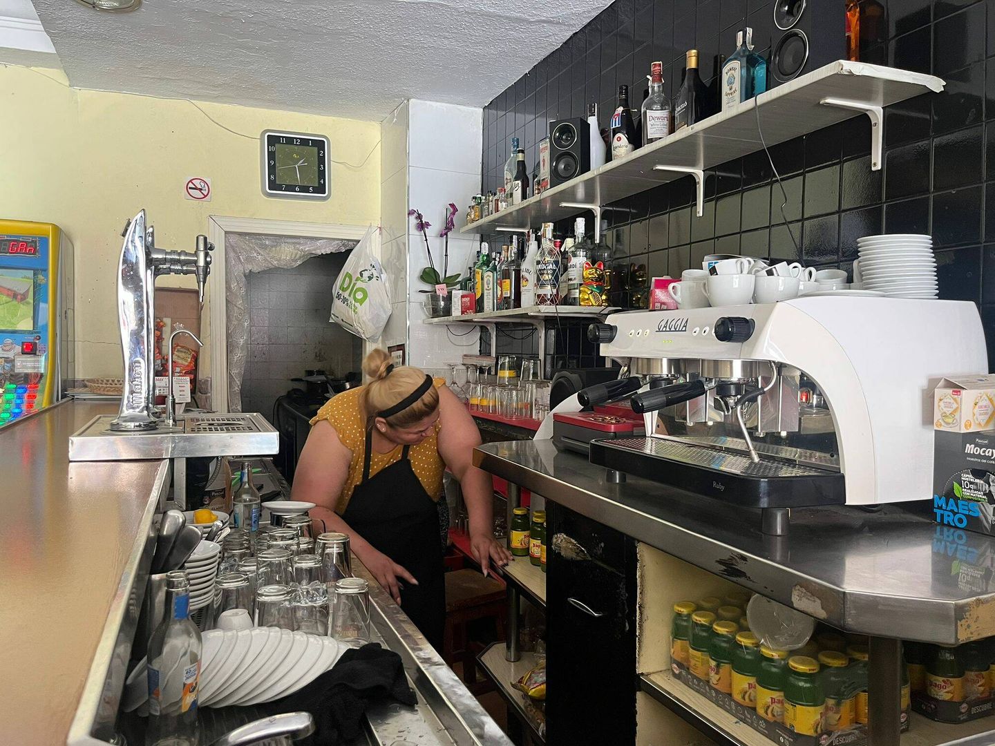 El bar de Marlen, en Manzanares El Real. (A. F.)