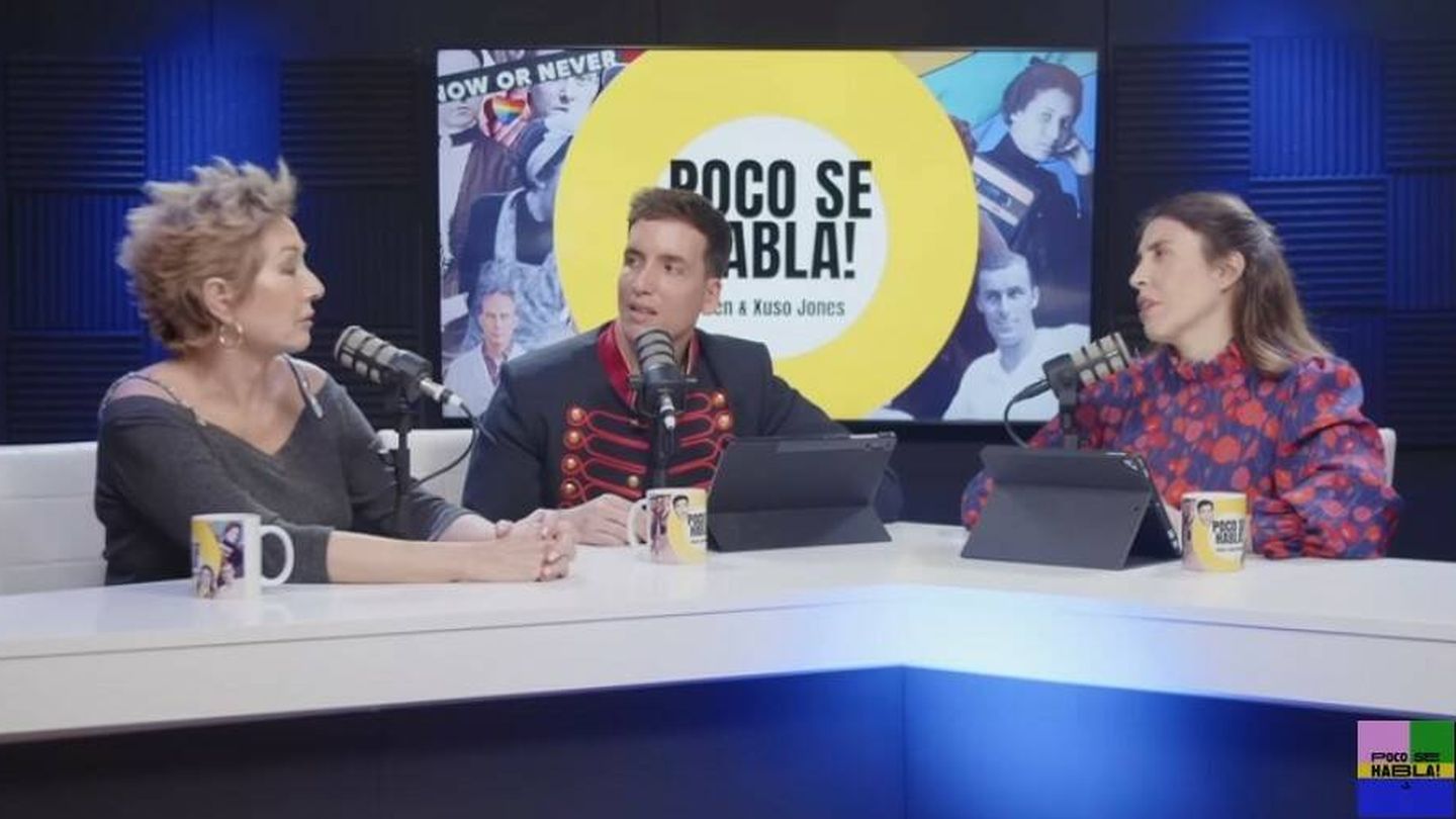 Ana Rosa, Xuso Jones y Ana Brito en el podcast 'Poco se habla'. (Youtube)